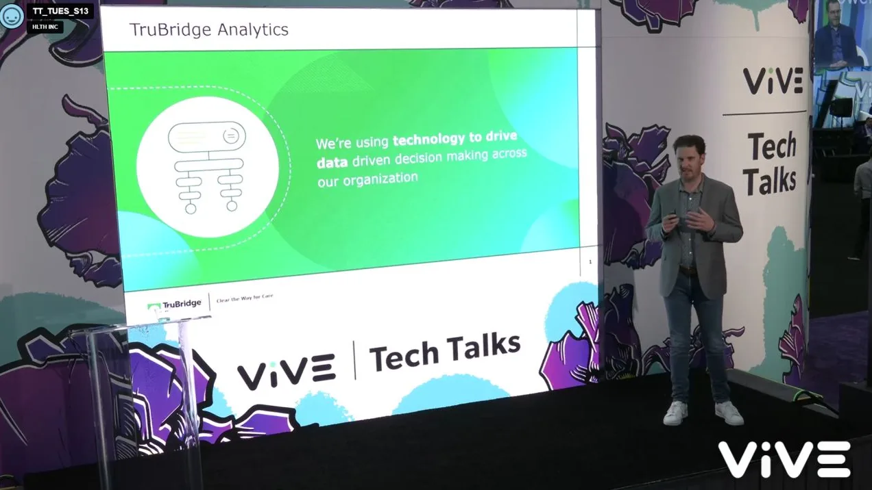 Wes Cronkite on stage at VIVE Tech Talks